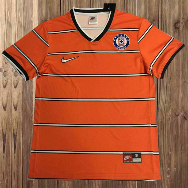 cruz azul troisième maillots de foot 1997 orange homme