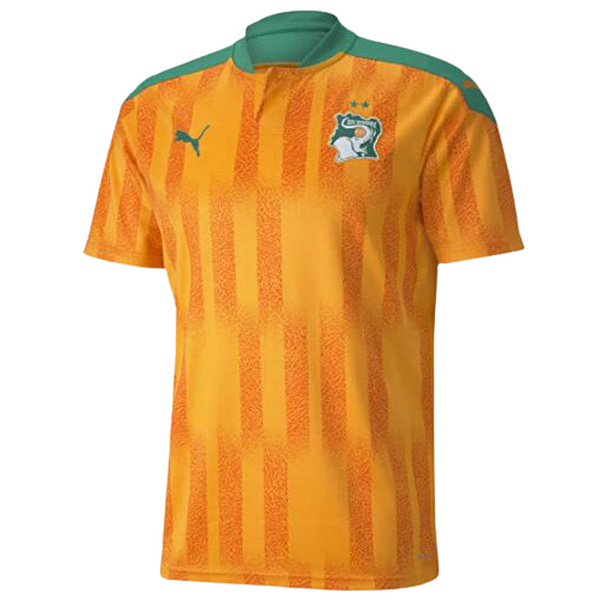côte d'ivoire domicile maillots de foot 2021 thaïlande orange homme