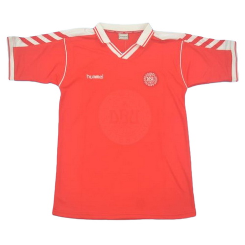 danemark domicile maillots de foot 1998 rouge homme