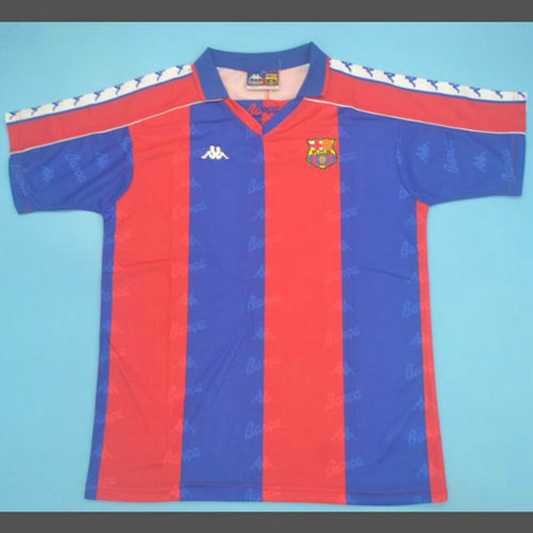 fc barcelone domicile maillots de foot 1992-1995 rouge homme