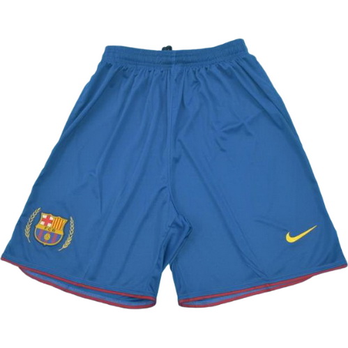 fc barcelone domicile shorts de foot 2007-2008 bleu homme