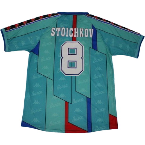 fc barcelone exterieur maillots de foot 1996-1997 stoichkov 8 vert homme