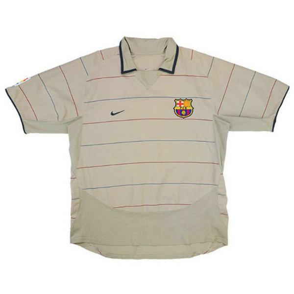 fc barcelone exterieur maillots de foot 2003-2004 jaune homme