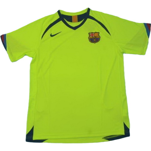 fc barcelone exterieur maillots de foot lfp 2005-2006 vert homme
