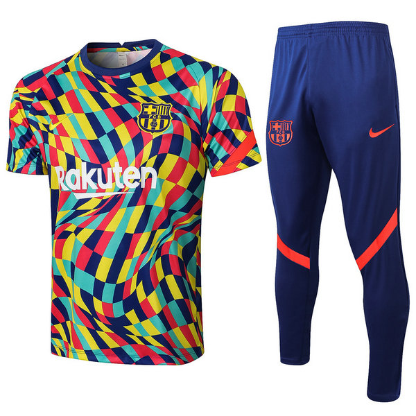 fc barcelone moda maillots formation de foot 2021 2022 ensemble colorful homme