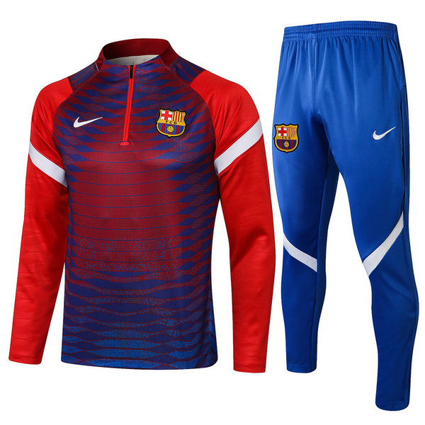 fc barcelone moda survêtements de foot 2021 2022 ensemble rouge homme