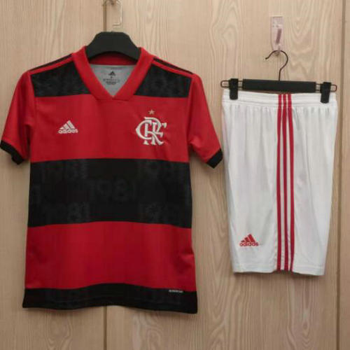 flamengo domicile ensemble maillots de foot 2020-2021 homme