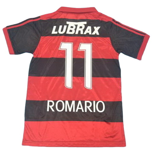 flamengo domicile maillots de foot 1990 romario 11 rouge noir homme