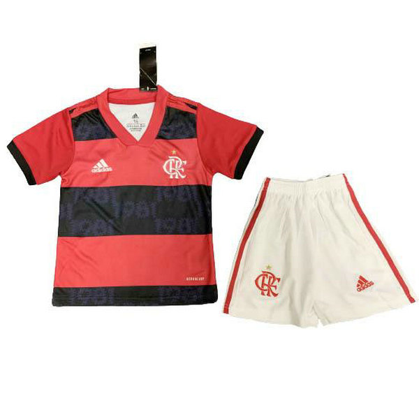 flamengo domicile maillots de foot 2021 2022 rouge enfants