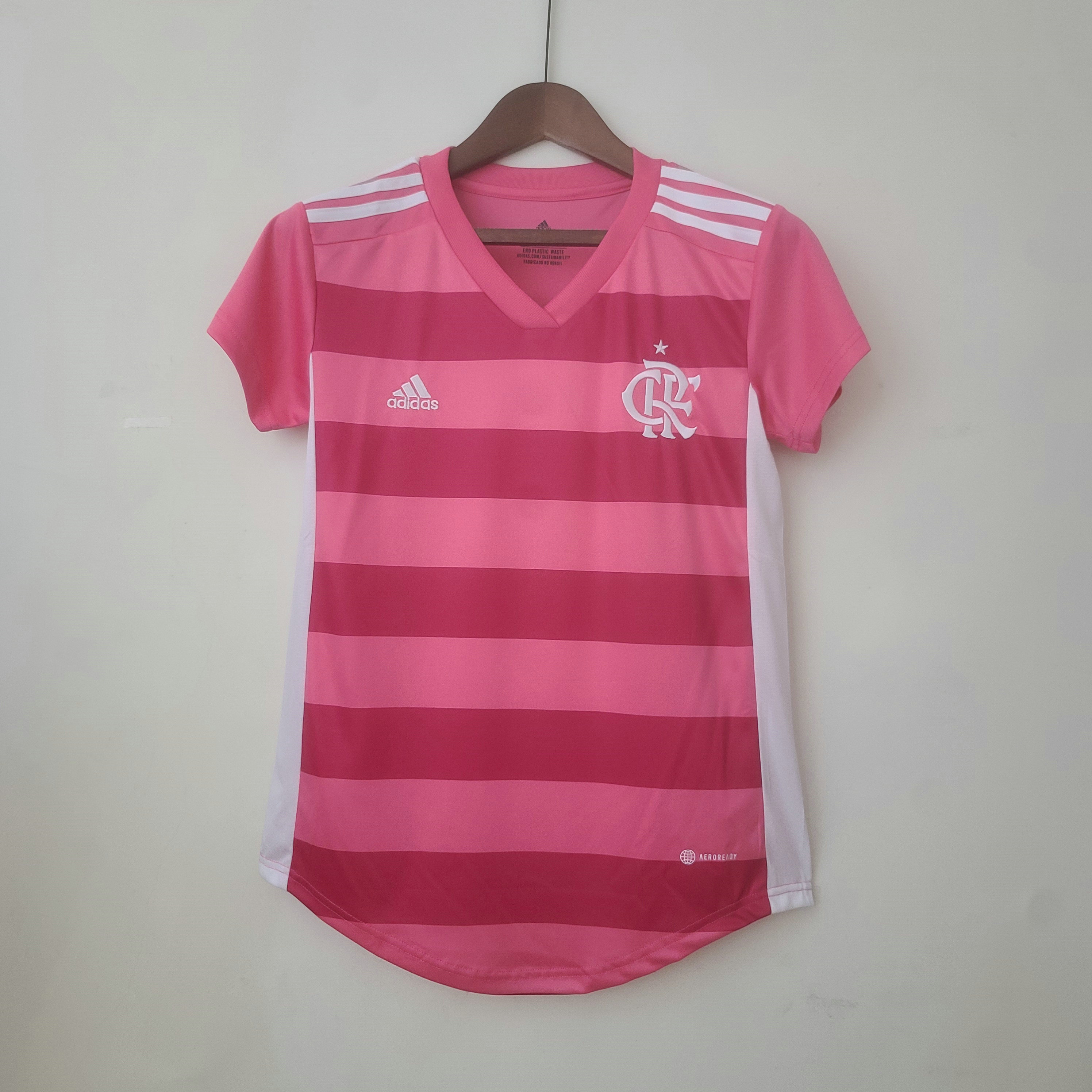 flamengo maillots de foot 2022-2023 rose mujeres