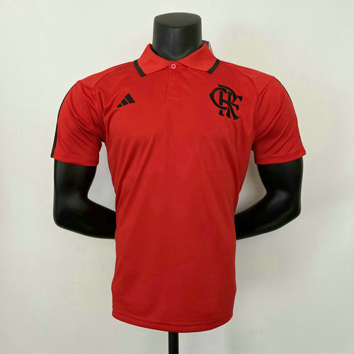 flamengo maillots polo de foot 2023-2024 rouge rouge homme