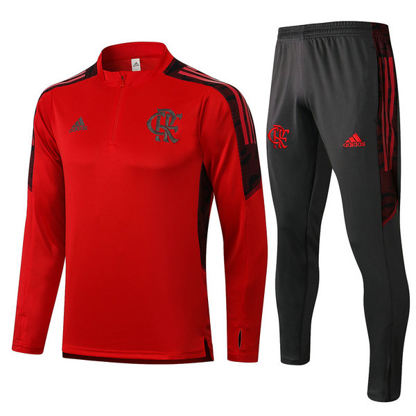 flamengo moda survêtements de foot 2021 2022 ensemble rouge homme