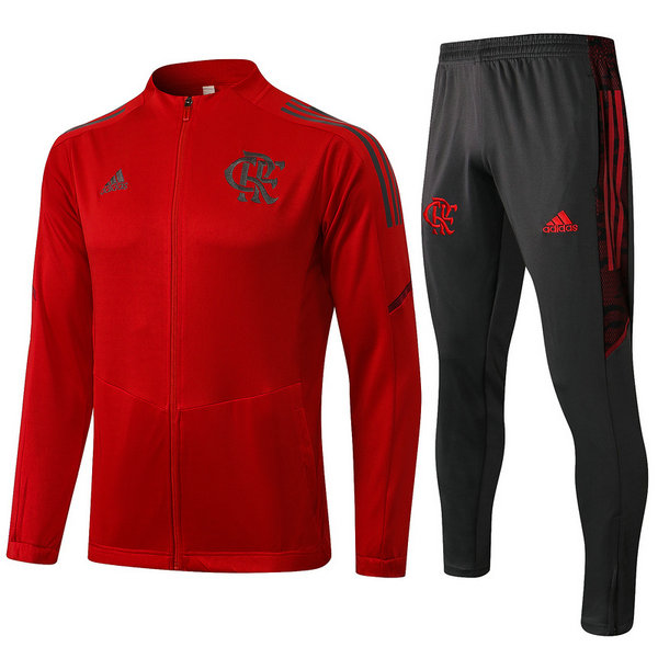 flamengo moda survêtements de foot 2021 22 ensemble rouge homme