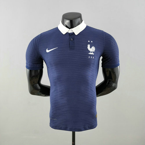 france player version maillots de foot 2022-2023 bleu classique homme