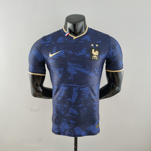 france special edition maillots de foot 2022-2023 bleu noir player version homme