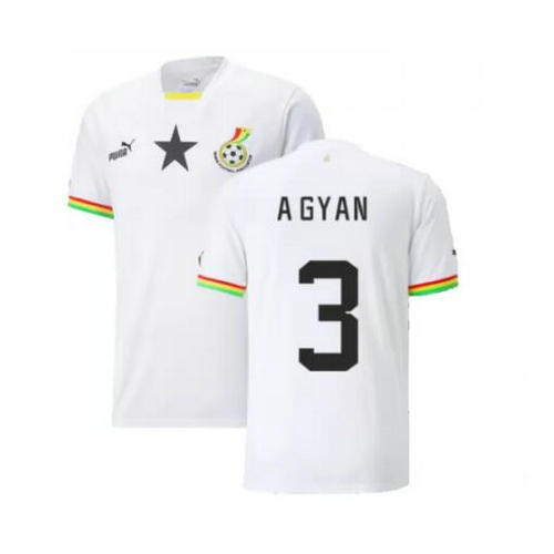 ghana domicile maillots de foot 2022 a gyan 3 homme