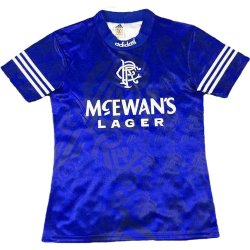 glasgow rangers domicile maillots de foot 1994-1996 bleu homme