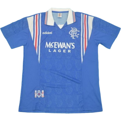 glasgow rangers domicile maillots de foot 1996-1997 bleu homme