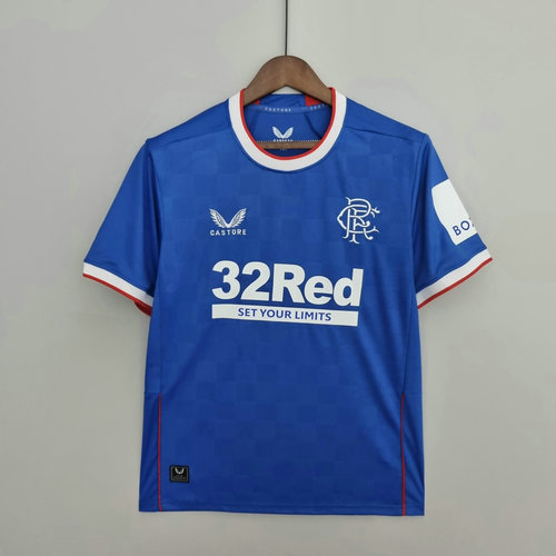 glasgow rangers domicile maillots de foot 2022-2023 thaïlande homme