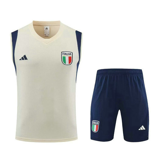 italie beige gilet maillots de foot 2023-2024 homme