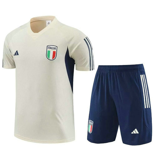 italie beige maillots de formation de foot 2023-2024 homme