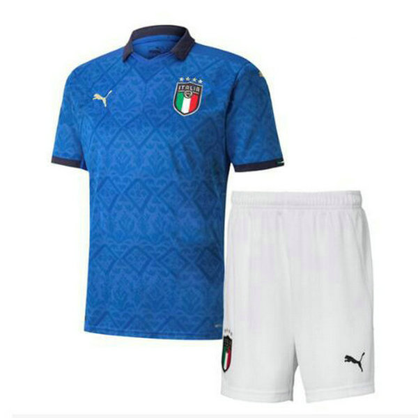 italie domicile maillots de foot 2020 bleu enfants