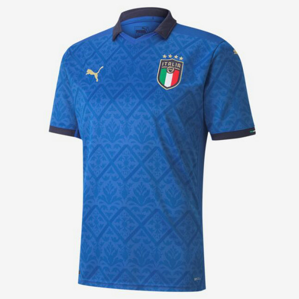 italie domicile maillots de foot 2020 bleu homme