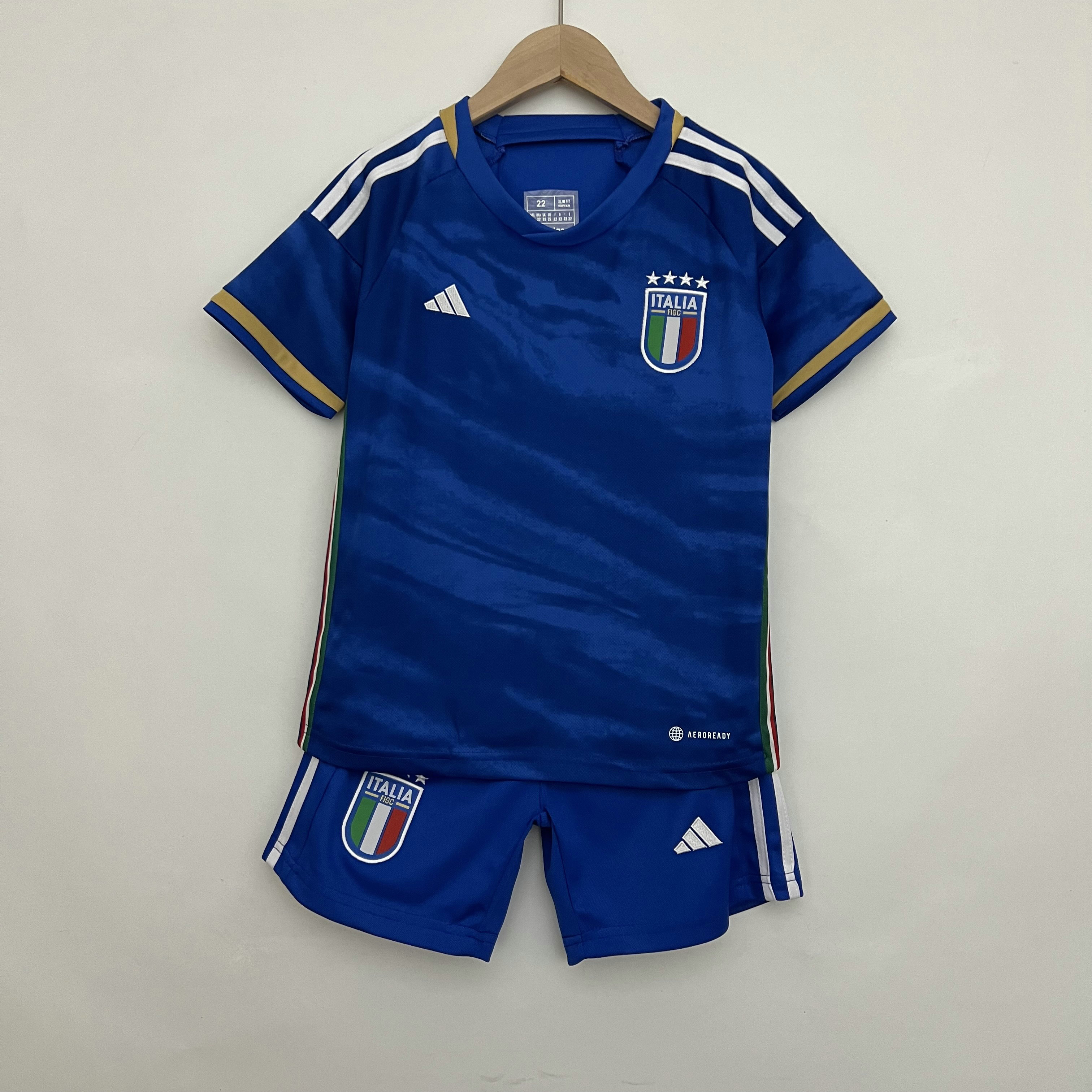 italie domicile maillots de foot 2023-2024 enfant