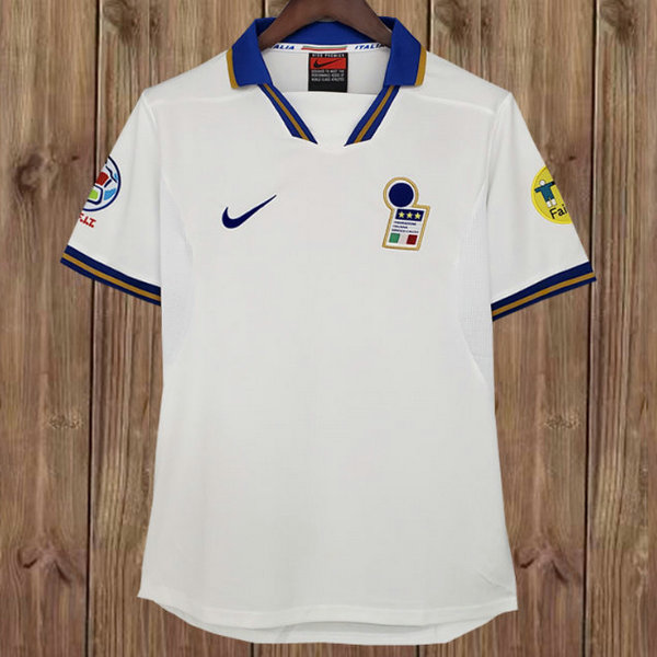 italie exterieur maillots de foot 1996 blanc homme
