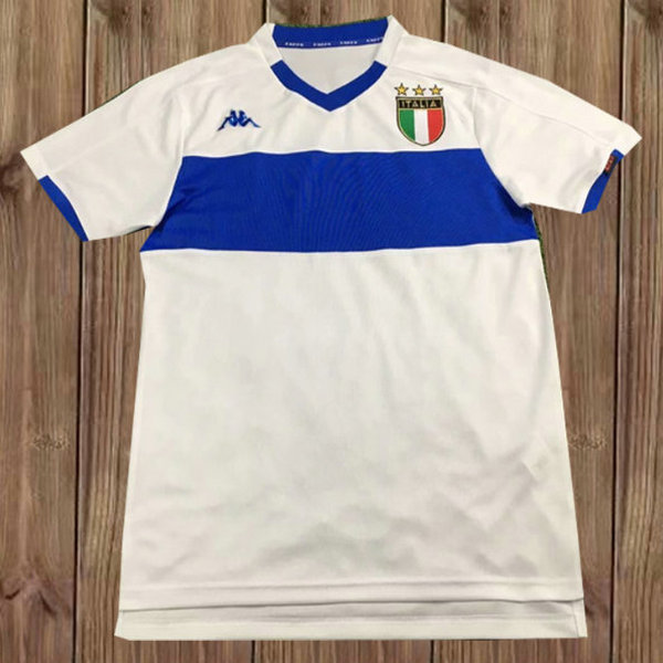 italie exterieur maillots de foot 1999 blanc homme