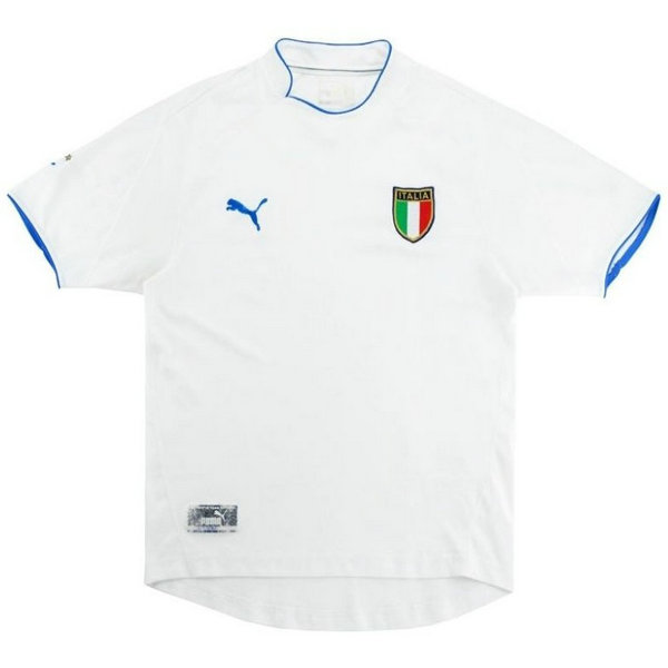 italie exterieur maillots de foot 2003 blanc homme
