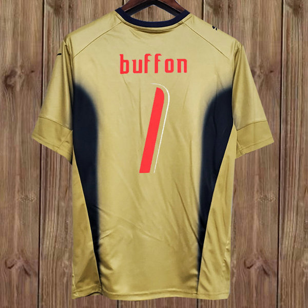 italie gardien maillots de foot 2006 buffon 1 jaune homme