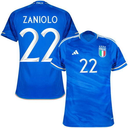 italie maillots de foot 2023-2024 domicile zaniolo 22 pas cher homme