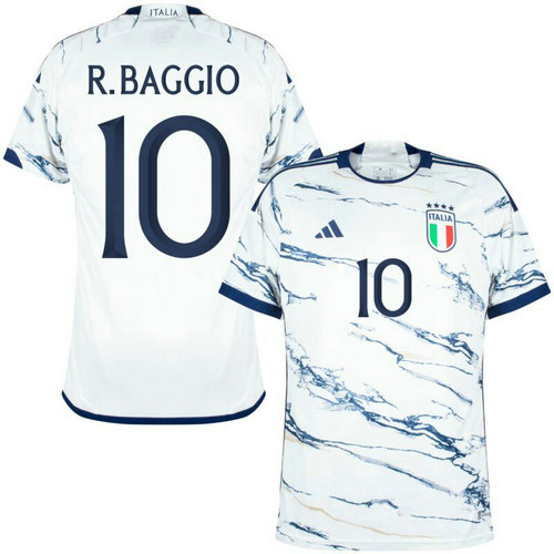 italie maillots de foot 2023-2024 exterieur r.baggio 10 pas cher homme