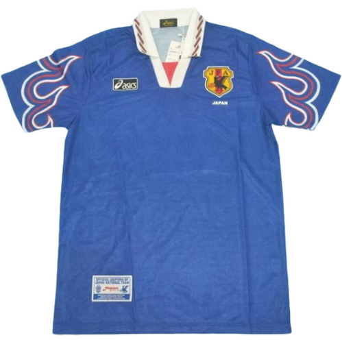 japon domicile maillots de foot 1998-1999 bleu homme