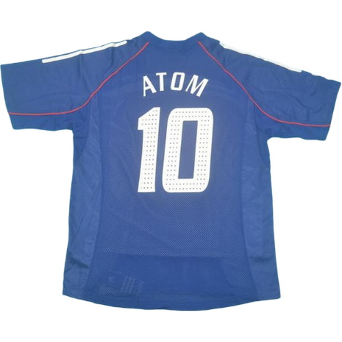 japon domicile maillots de foot 2002 atom 10 bleu homme