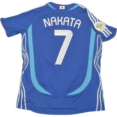 japon domicile maillots de foot copa mundial 2006 nakata 7 bleu homme