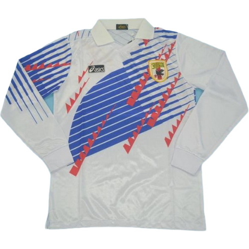 japon exterieur maillots de foot 1994 manches longues blanc homme