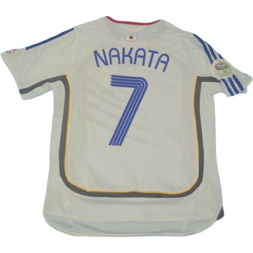 japon exterieur maillots de foot copa mundial 2006 nakata 7 blanc homme
