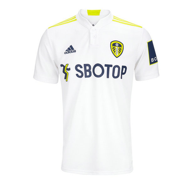 leeds united domicile maillots de foot 2021 2022 blanc homme