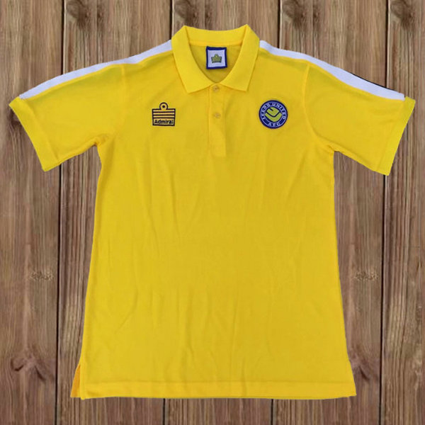 leeds united exterieur maillots de foot 1977-1978 jaune homme