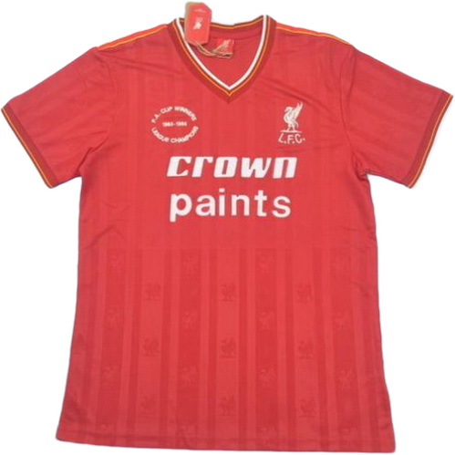 liverpool domicile maillots de foot 1985-1986 rouge homme