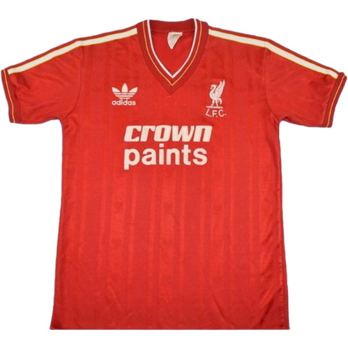 liverpool domicile maillots de foot 1985-1987 rouge homme