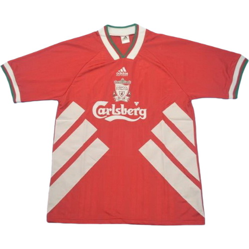 liverpool domicile maillots de foot 1993-1995 rouge homme