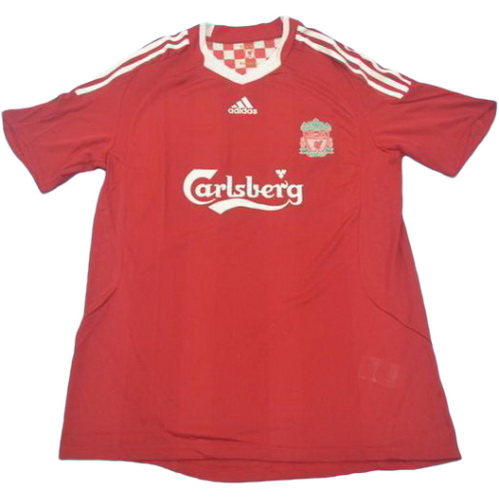 liverpool domicile maillots de foot 2008-2010 rouge homme