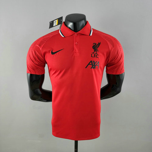 liverpool maillots polo de foot 2022-2023 rouge homme