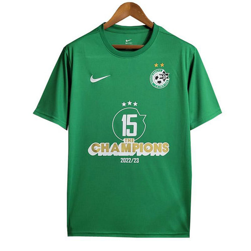 maccabi haifa maillots de foot 2023-2024 champions vert homme