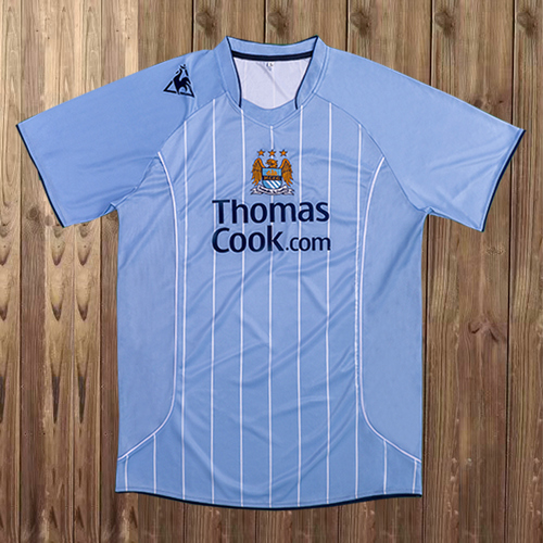 manchester city domicile maillots de foot 2007-2008 homme