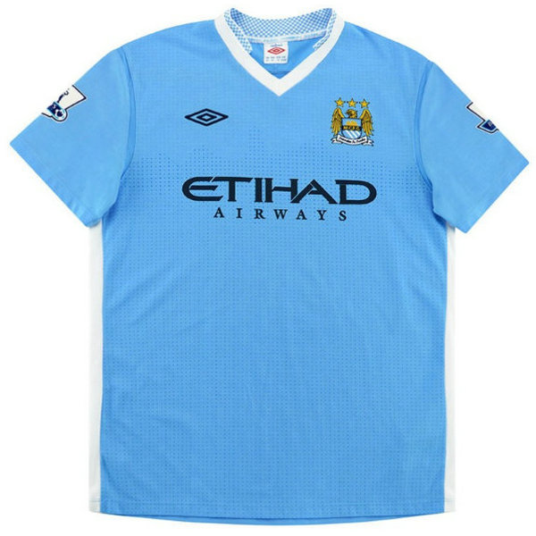 manchester city domicile maillots de foot 2011-2012 bleu homme