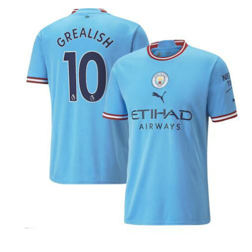 manchester city domicile maillots de foot 2022-2023 grealish 10 homme